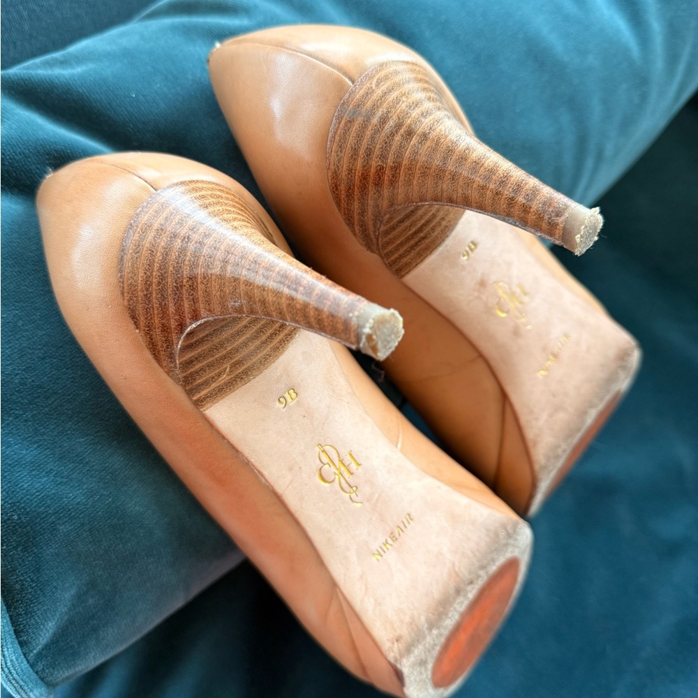 Cole Haan Tan Leather Heeled Pumps - Picture 4 of 13